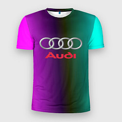 Футболка спортивная мужская Audi, цвет: 3D-принт