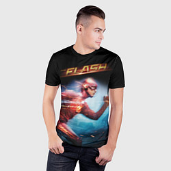 Футболка спортивная мужская The Flash, цвет: 3D-принт — фото 2