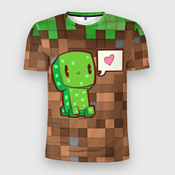 Мужская спорт-футболка Minecraft Creeper