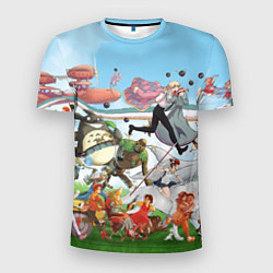 Мужская спорт-футболка Studio Ghibli
