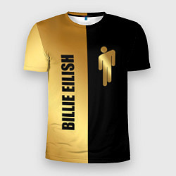 Мужская спорт-футболка Billie Eilish Gold