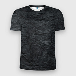 Мужская спорт-футболка Черная Бумага