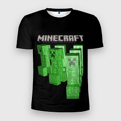 Футболка спортивная мужская MINECRAFT CREEPER, цвет: 3D-принт