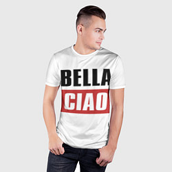 Футболка спортивная мужская Bella Ciao, цвет: 3D-принт — фото 2