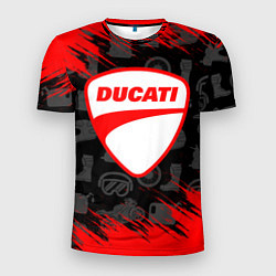 Футболка спортивная мужская DUCATI 2, цвет: 3D-принт