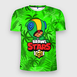 Футболка спортивная мужская BRAWL STARS LEON ЛЕОН, цвет: 3D-принт