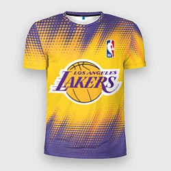 Футболка спортивная мужская Los Angeles Lakers, цвет: 3D-принт