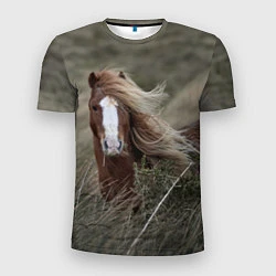 Мужская спорт-футболка Конь