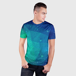Футболка спортивная мужская Космос, цвет: 3D-принт — фото 2