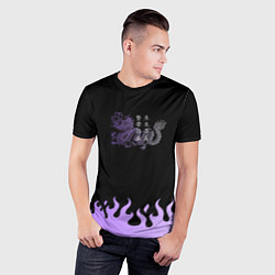 Футболка спортивная мужская Дракон и огонь, цвет: 3D-принт — фото 2