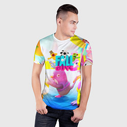 Футболка спортивная мужская FALL GAYS ФОЛЛ ГАЙС, цвет: 3D-принт — фото 2