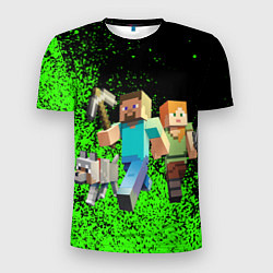 Мужская спорт-футболка Minecraft