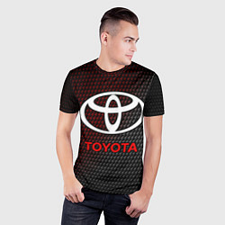 Футболка спортивная мужская TOYOTA ТОЙОТА, цвет: 3D-принт — фото 2