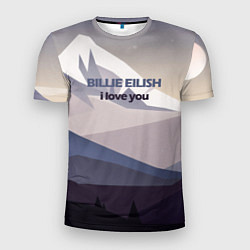 Футболка спортивная мужская Billie Eilish, цвет: 3D-принт
