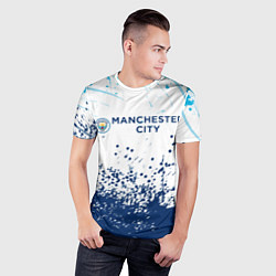 Футболка спортивная мужская Manchester City, цвет: 3D-принт — фото 2