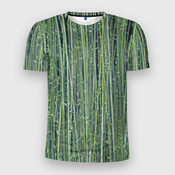 Мужская спорт-футболка Зеленый бамбук