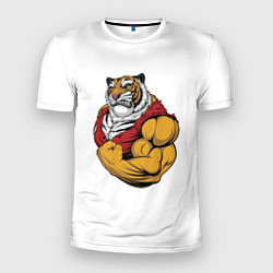 Футболка спортивная мужская Тигр, цвет: 3D-принт