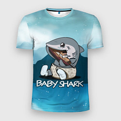 Футболка спортивная мужская Baby Shark, цвет: 3D-принт