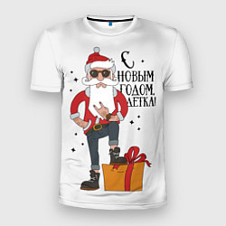 Футболка спортивная мужская С Новым годом, детка!, цвет: 3D-принт