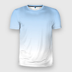 Футболка спортивная мужская Небесно-голубой градиент, цвет: 3D-принт