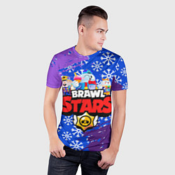 Футболка спортивная мужская BRAWL STARS LOU, цвет: 3D-принт — фото 2