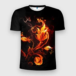 Мужская спорт-футболка Огненный цветок