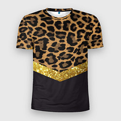 Мужская спорт-футболка Леопардовый принт