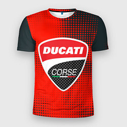 Мужская спорт-футболка Ducati Corse logo