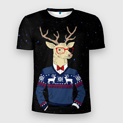 Мужская спорт-футболка Hipster Deer