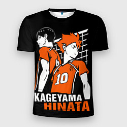 Футболка спортивная мужская Haikyuu Hinata Kageyama, цвет: 3D-принт