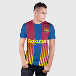 Футболка спортивная мужская FC Barcelona El Clasico La Liga 202122, цвет: 3D-принт — фото 2