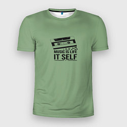Мужская спорт-футболка Музыка