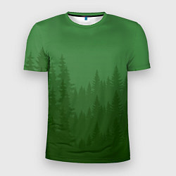 Мужская спорт-футболка Зеленый Лес