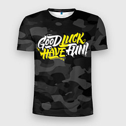 Футболка спортивная мужская GLHF ГЛХФ Камуфляж, цвет: 3D-принт