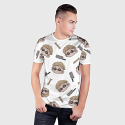 Футболка спортивная мужская Нанами Кенто Магическая битва, цвет: 3D-принт — фото 2