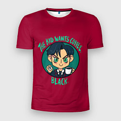 Футболка спортивная мужская Ребёнок хочет кофе, цвет: 3D-принт