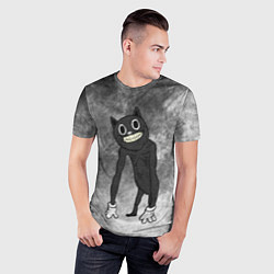 Футболка спортивная мужская Cartoon cat, цвет: 3D-принт — фото 2