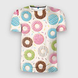 Мужская спорт-футболка Пончики Donuts
