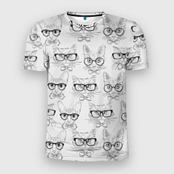 Мужская спорт-футболка Кошки в очках