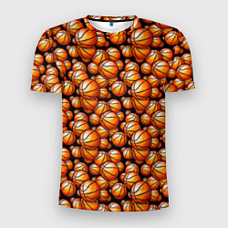 Мужская спорт-футболка Баскетбольные Мячи