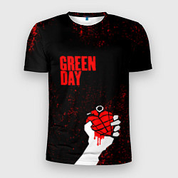 Футболка спортивная мужская Green day, цвет: 3D-принт