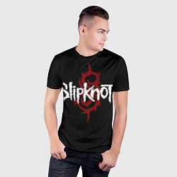 Футболка спортивная мужская Slipknot Надпись, цвет: 3D-принт — фото 2