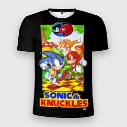 Футболка спортивная мужская Sonic&Knuckles, цвет: 3D-принт