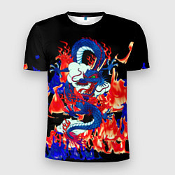 Мужская спорт-футболка Огненный Дракон