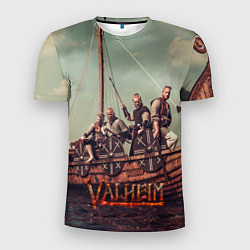 Мужская спорт-футболка Valheim викинги