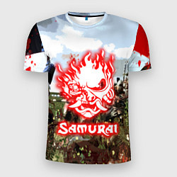 Мужская спорт-футболка SAMURAI CYBERPUNK