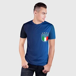 Футболка спортивная мужская Сборная Италии, цвет: 3D-принт — фото 2