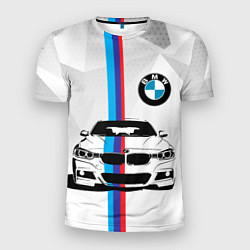 Футболка спортивная мужская BMW БМВ M PERFORMANCE, цвет: 3D-принт