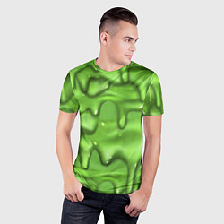 Футболка спортивная мужская Green Slime, цвет: 3D-принт — фото 2