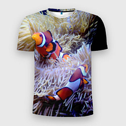 Мужская спорт-футболка Клоуны в актинии